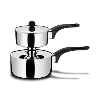 Cuscuzeira em a�o inox Brinox 16cm.