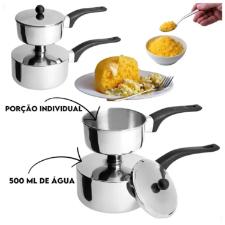 Cuscuzeira em a�o inox Brinox 16cm.