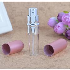 Porta Perfume cor ROSA Frasco Bolsa Bolso Ess�ncia Spray Port�til 6ml