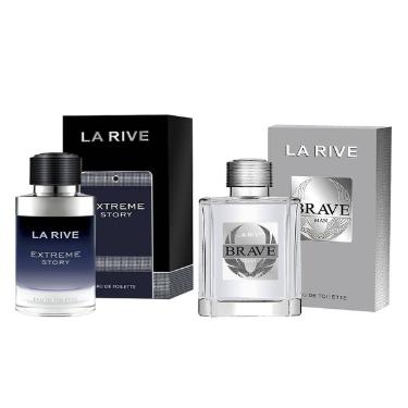 Kit Perfume Extreme Story 75ml +  Brave 100ml La Rive