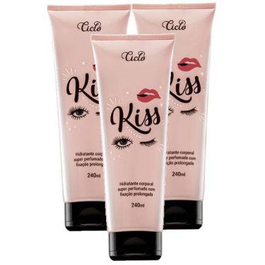 Kiss Lo��o Hidratante Super Perfumada 240ml Ciclo Cosm�ticos Pack Com 3 Un