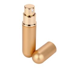 Porta Perfume cor DOURADO Frasco Bolsa Bolso Ess�ncia Spray Port�til 6ml