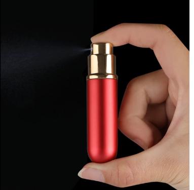 Porta Perfume cor VERMELHO Frasco Bolsa Bolso Ess�ncia Spray Port�til 6ml